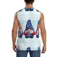 thumbnail image 4 of Fotbe Men's Cute Gnomes in USA1 Print Men's Sleeveless Muscle Tank Tops Casual T-Shirts for Gym Workout Beach-XX-Large, 4 of 8