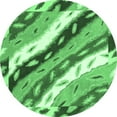 thumbnail image 1 of Ahgly Company Indoor Round Animal Emerald Green Modern Area Rugs, 5' Round, 1 of 4