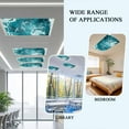 thumbnail image 4 of 2 Pack Magnetic Fluorescent Light Covers, 2x4 Ft,Summer Ocean Waves Watercolor Animal Blue Shark Magnetic Light Covers for Ceiling Lights Classroom Office Home Decor, 4 of 9