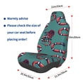 thumbnail image 3 of Wukai Snake And Rose Full Set Car Seat Covers with Soft Padding Universal Auto Front Seats Protector and Cushion Mat, 3 of 5