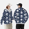 thumbnail image 4 of Balery white arrow Skull Men's Women's UPF 50+ Sun Protection Lightweight Hoodie Performance Long Sleeve Shirt for Fishing Running-Medium, 4 of 7