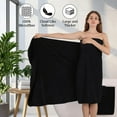 thumbnail image 5 of 18 Piece Family Bath Towel Set Include 6 Bath Towels,6 Hand Towels and 6 Washcloths Soft Bathroom Towel with Hanging Loops,Highly Absorbent Quick Dry Towels Set for Bathroom,Hotel and Spa-Black, 5 of 18
