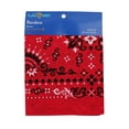 thumbnail image 6 of (3 pack) Hello Hobby Fashion Cotton Unisex Bandana, Red Paisley, 6 of 7