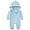 Light Blue, variant on Leey-World Boys Jumpsuit Newborn Fluffy Baby Girl Winter Romper Solid Color Onesie Plush Hooded Long Sleeve Jumpsuit Bodysuit Infant Fall Clothes(Green,0-3 Months)