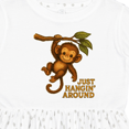 thumbnail image 4 of Inktastic Cute Monkey Just Hangin' Around Illustration Girls Toddler Dress, 4 of 5