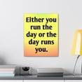 thumbnail image 4 of Inspirational Wall Art Day Runs You Motivation Wall Decor for Home Office Gym Inspiring Success Quote Print Ready to Hang Unframed, 4 of 18