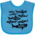 thumbnail image 3 of Inktastic Types of Sharks Boys or Girls Baby Bib, 3 of 4