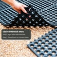 thumbnail image 4 of Envelor Interlocking Rubber Floor Mat Restaurant Kitchen Mat for Floor Anti Fatigue Bar Mat Door Mat Non-Slip Mat Indoor Outdoor Shower Pool Drainage Mat Durable Garage Flooring 36 x 36 Inch, 4 of 8