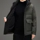 thumbnail image 2 of Chaqueta de plumón de invierno con capucha extraíble para hombre 2024, chaqueta acolchada para hombre, informal, de manga larga, ropa de abrigo para el frío, 2 of 5