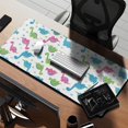 thumbnail image 2 of Long Mouse Pads for Desk,White Cartoon Dinosaurs Desk Mats on Top Of Desks, Desk Mouse Pad Extra Large with 3mm Non-Slip Base and Stitched Edge for Gaming,Office,Work,Home 35.4"x15.7", 2 of 6