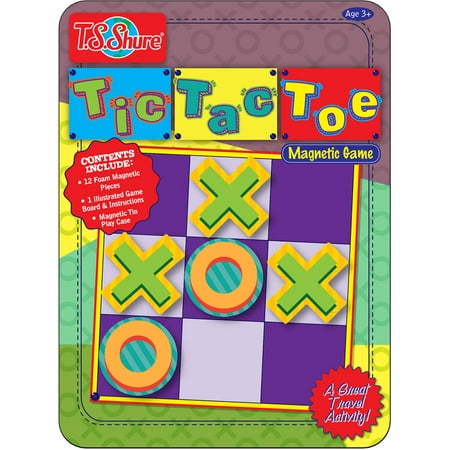T.S. Shure Tic Tac Toe Deluxe Magnetic Game Tin