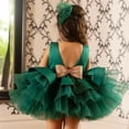 thumbnail image 2 of Vestido de niña pequeña con lazo grande, vestido de bautismo para niñas, primer año, fiesta de cumpleaños, vestido de boda, ropa de bebé, tutú, vestido esponjoso Tan Jianjun  unisex, 2 of 2