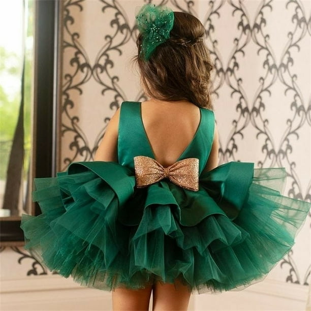 Vestido de nina pequena con lazo grande vestido de bautismo para ninas primer ano fiesta de cumpleanos vestido de boda ropa de bebe tutu