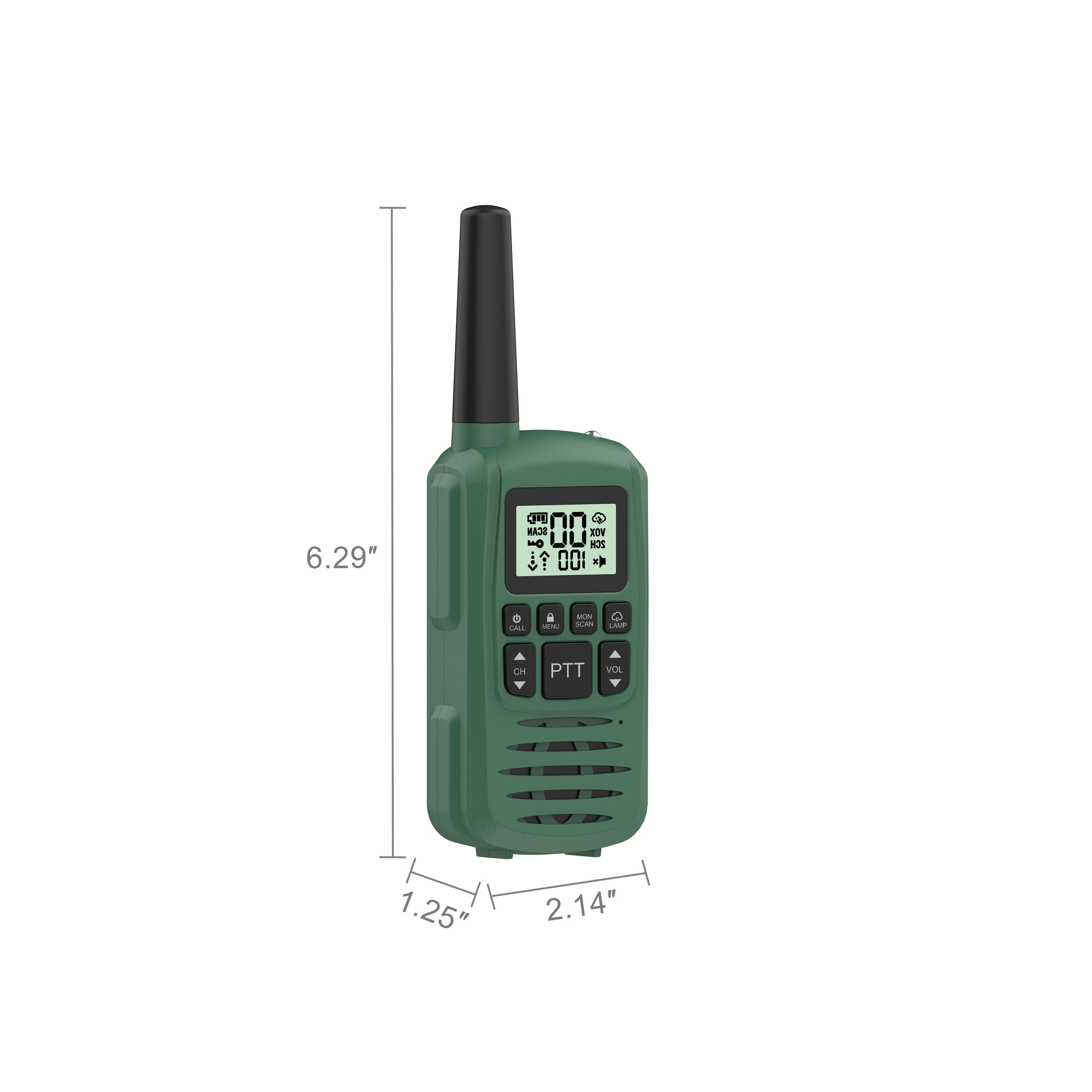 Ozark IPX4 Weatherproof 22-Channel Two-Way Walkie Talkies, 2 Pack