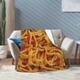 thumbnail image 7 of Tomato Spaghetti Blanket Gifts For Kids Adults - Lightweight Throw Blanket For Bedroom Living Room Decor Soft Fuzzy Fleece Cozy Plush Bed Couch 40"X30", 7 of 7