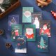 thumbnail image 4 of Tarjetas de Feliz Navidad con sobres y pegatinas, 8 plantillas, tarjetas de felicitación de Navidad para todos, 4 of 4