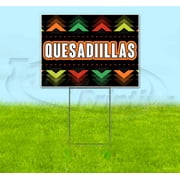 Fiesta Quesadillas (18" x 24") Yard Sign, Includes Metal Step Stake