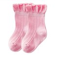 thumbnail image 1 of Kmbangi Little Girls Breathable Socks Flouncing Boneless Short Tube Socks, 1 of 6