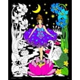 thumbnail image 2 of Night Princess - Fuzzy Velvet Coloring Poster for Kids and Adults (Excellent quiet time arts and crafts activity) - Arrives uncolored, 2 of 2