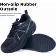 thumbnail image 7 of JOYFON Arch Support Womens Walking Shoes Orthotic Athletic Sneakers for Plantar Fasciitis Foot Pain Relief Tennis Shoes BlackGray Size 7.5, 7 of 7