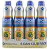 Sport SPF 50 Continuous Spray Sunscreen (9.1 oz., 4 pk.)
