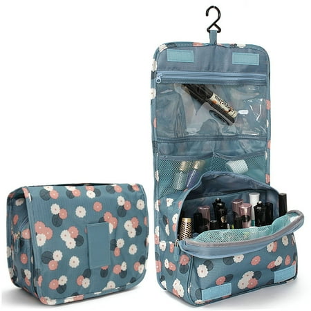 Cosmetic Case Organizer Asewin Hanging Toiletry Bag-Portable Travel Organizer Cosmetic Make up Bag case for Women Men Shaving Kit with Hanging Hook for vacation ()