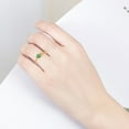 thumbnail image 6 of Yuehao Rings for Women, Gifts for Women, Fashion Ring Emeralds Zircon Diamond Ring Golden Emeralds Diamond Ring Ladies Gemstone Ring (Gold, Size 9), 6 of 8
