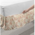 thumbnail image 2 of Botanical Bed Skirt, Birds on Branches and Blooming Vintage Flowers, Elastic Bedskirt Dust Ruffle Wrap Around for Bedding Decor, 4 Sizes, Blush Peach, by Ambesonne, 2 of 2