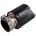 thumbnail image 3 of Embout d'Échappement en Fibre de Carbone pour Voiture 60-89MM, Modification de Tuyau d'Échappement Universel, Clip de Tuyau de Queue, 1x Tuyau de Queue de Voiture, 3 of 5