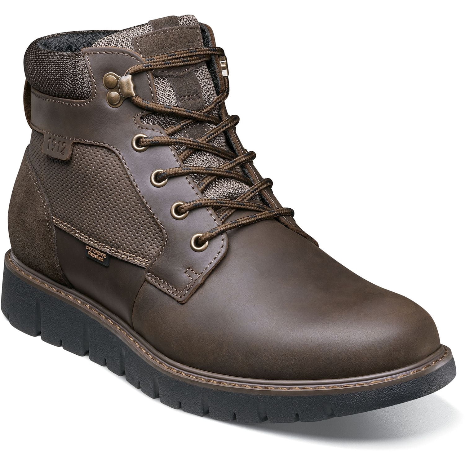 Gray Lace-Up Ankle Boots - Club Room Club Room Mens Westin Faux Leather Lace-Up Ankle Boots  main image 3