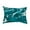 Teal, variant on Simply Daisy, 14" x 20" Marble Teal Decorative Abstract Outdoor Throw Pillow