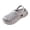 Grey, variant on Womens Mens Clogs Garden Shoes with Back Strap Unisex Adult Quick Drying Comfortable Chunky Platform Arch Support Nursing Walking Closed Toe Sandals Black Size 8