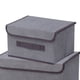 thumbnail image 3 of Toystoory Caja de almacenamiento plegable de tela para el hogar, organizador de ropa multiusos plegable, caja portátil no tejida a prueba de busto Almacenamiento y organización del hogar gris Toystoory HA0081-03B, 3 of 6