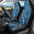 thumbnail image 2 of XYZCANDO Blue Camo Tree Pattern Car Seat Covers for Woman Waterproof Front Seat Cover Auto Accessories All Seasons Use, for Truck Van SUV, 2 of 10