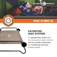 thumbnail image 5 of Disc-O-Bed XL Cam-O-Bunk Benchable Double Cot with Storage Organizers, Tan, 5 of 8