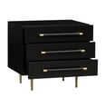 thumbnail image 4 of Table de Nuit en Bois d'Acacia Noir Trident, 4 of 8