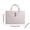Gray, variant on COM1950s Pu Leather Laptop Tote Bag 13-14 Inch, Water-Resistant Work Case with Detachable Handle, Document Organizer Portfolio for Men Women, Office Travel Essential