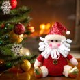 thumbnail image 4 of Christmas Santa Snowman Plush Ornament, Holiday Tree Hanging Decoration, Festive Home Display Accent, Seasonal Gift Collectible, 4 of 6