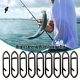 thumbnail image 2 of 100Pcs Fishing Power Speed Clip High Strength Stainless Steel Fishing Lure Quick Change Snap Connector Saltwater Freshwater Fishing Accessories, 2 of 8