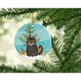 thumbnail image 2 of Carolines Treasures BB4412CO1 American Curl Cat Merry Christmas Tree Ceramic Ornament 3 in multicolor, 2 of 3