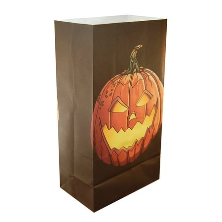 LumaBase Luminaria Bags, 24 Count Jack O' Lantern