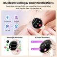 thumbnail image 4 of Smartwatch Hwagol para mujer con llamadas Android/iPhone IP68, 4 of 8