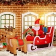thumbnail image 5 of CNKOO 6 FT Christmas Inflatables Santa Clause Riding The Polar Bear with Shaking Head Outdoor Decorations Clearance Blow Up Yard Decor with LED Lights for  Holiday Party Indoor Garden Law, 5 of 5