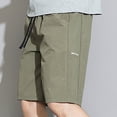 thumbnail image 2 of Mens Hiking Cargo Shorts Lightweight Quick Dry Drawstring Shorts Summer Beach Short Pants with Pockets, 2 of 6