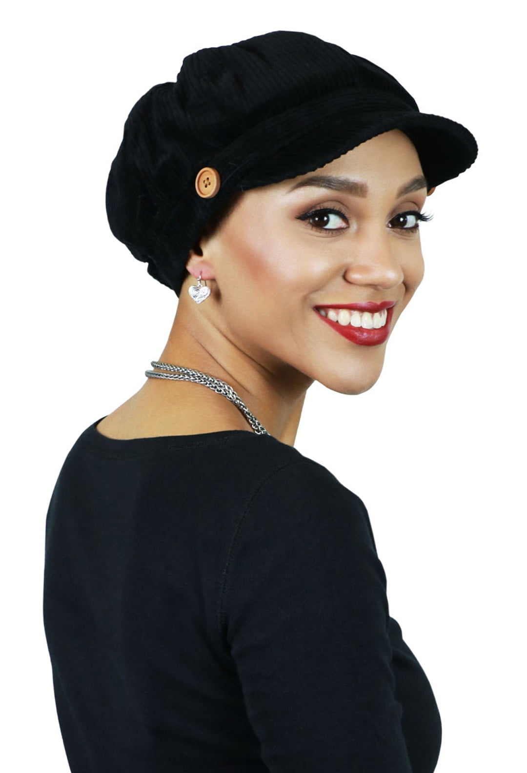 Brianna Newsboy Cap for Women Cancer Headwear Chemo Hat Cabbie Ladies