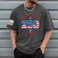 thumbnail image 2 of Yindaity Mens Flag Shirt Fighter Jet American Flag 4th of July Tee T-Shirt(Dark Gray,S), 2 of 5