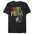 thumbnail image 1 of Men's Star Wars C-3PO and R2-D2 Rebel Pride  Graphic Tee Black 3X Large, 1 of 4