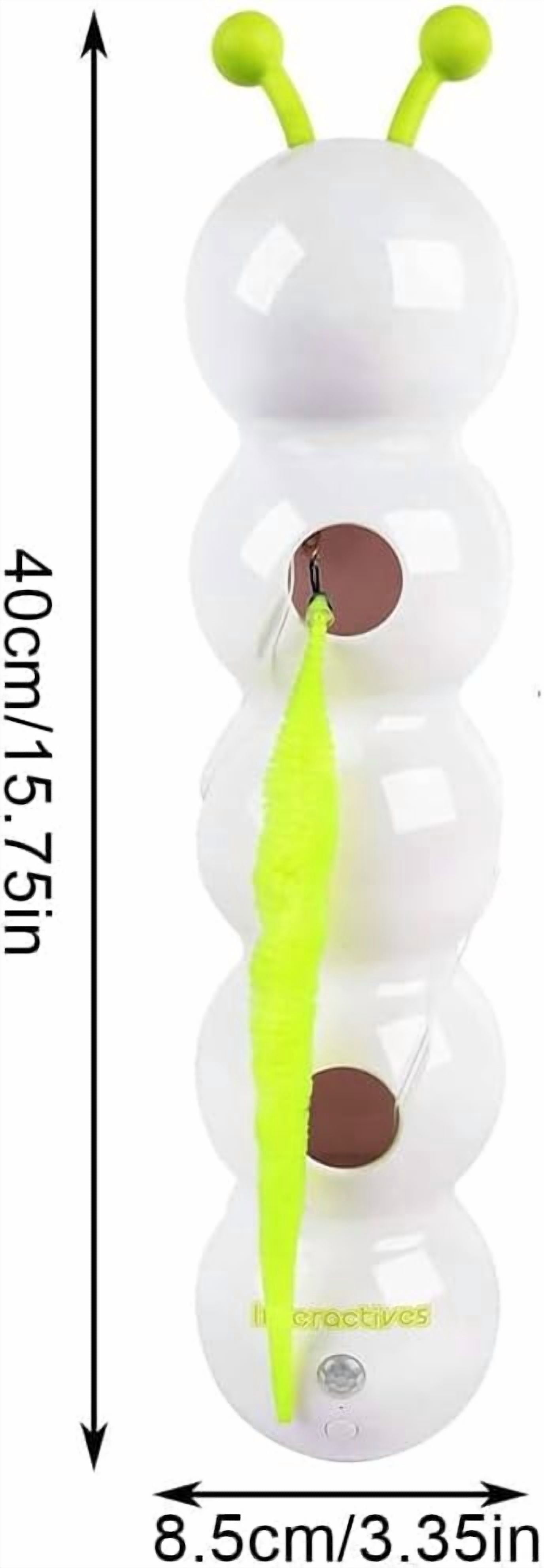 Interactive Cat Feather Toy, Automatic Fluffy Tail Teaser with Motion Sensor， Bite Resistant, Automatic Kitten Toys for Bored Cats for All Ages Indoor Cat （XX）