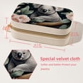 thumbnail image 5 of Koala Velvet Portable Necklace Organizer with Removable Compartment - Display Case, Earring Organizer, and Necklace Holder - Gift, 5 of 7