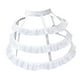 thumbnail image 2 of Enagua de vestido, suave y portátil, para dama de honor, graduación y baile de graduación. blanco, 2 of 9